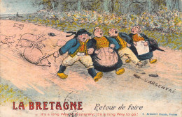 FOLKLORE - La Bretagne - Retour De Foire - Carte Postale Ancienne - Altri & Non Classificati