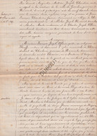 Thiméon/Pont-à-Celles - Manuscript Testament Prêtre Oflain - 1826  (V2397) - Manuskripte