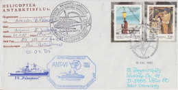 Argentina Antarctic Heli Flight From Polarstern To Belgrano & From B. Petrov To Jubany 31.1.1988 (ML161) - Polar Flights