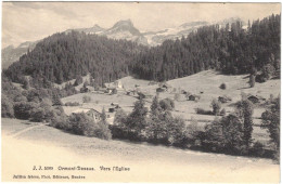 Suisse - Vaud - Ormonts-Dessus - Vers L'église - Carte Postale Vierge - Ormont-Dessus 