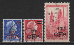 Réunion  - 1957 - Tb De France Surch - N° 337/337A/338 - Oblit - Used - Usati