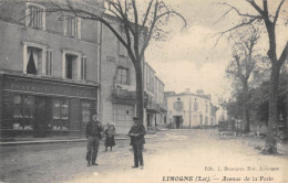 CPA 46 LIMOGNE AVENUE DE LA POSTE - Sonstige & Ohne Zuordnung