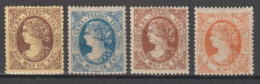 C UBA - 1868/9 - TELEGRAPHE - YVERT N°2/4 * MH - COTE = 123.5 EUR - Cuba (1874-1898)