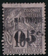 Martinique N°10 - Oblitéré - 1 Dent Courte Sinon TB - Usati