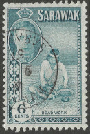 Sarawak. 1950 KGVI. 6c Used. SG 175 - Sarawak (...-1963)