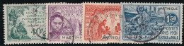 Martinique N°129/132 - Oblitéré - TB - Oblitérés