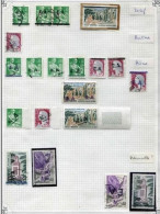 !!! ALGERIE : LOT DE 19 TIMBRES SURCHARGES EA (SETIF, BATNA...) - Verzamelingen & Reeksen