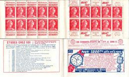 CARNET 1011-C 9 Type Muller "SOCIETE D'HORLOGERIE DU DOUBS". PROPOSITION LA MOINS CHERE De DELCAMPE. RARE. - Alte : 1906-1965