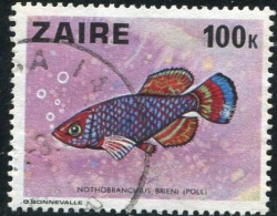 ZAIRE - Poisson : Fondule De Lualaba (Nothobranchius Brieni) - Used Stamps
