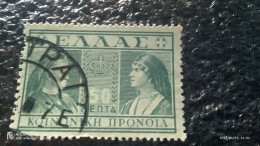 YUNANİSTAN--1940-50--        50L    .   VERGİ PULLARI            USED - Revenue Stamps