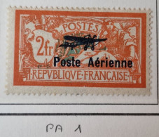 TIMBRE France POSTE  Aérienne N° 1 Neuf Avec Charnière - 1927-31 - Yvert & Tellier 2003 Coté Minimum 215 € - 1927-1959 Neufs