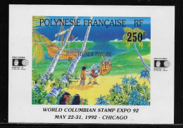 POLYNESIE  (OCPOL - 722 )  1992  N° YVERT ET TELLIER  N° 20   N** - Blocs-feuillets