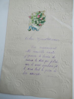 Lettre De Nouvel An Avec Chromo/"Chére Grand-Maman  "/Henriette Dupont / Perriers/1909                  CVE199 - Nieuwjaar