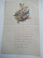 Lettre De Nouvel An Avec Chromo/"Chère Mére  "/Ton Fils Delarue/1909                  CVE200 - New Year