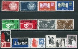 NORWAY 1971 Complete Year Issues Used. - Oblitérés