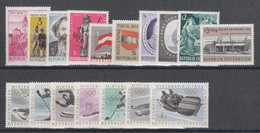 1963**  Oostenrijk - Autriche - Austria  (sans Charn., MNH, Postfrish) Complete ) Mi1128/44 (17v) - Ganze Jahrgänge