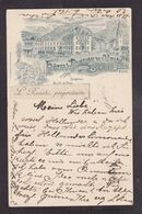 Delcampe - CPA Suisse Helvétia Schweiz Svizzera Circulé Litho Gruss Canton De Vaud Bex Les Bains Publicité Hôtel - Bex