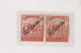 HUNGARY 1919 SZEGED SZEGEDIN Locals Mi 32 Pair  Hinged - Local Post Stamps