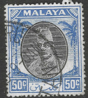 Kelantan (Malaysia). 1951-55 Sultan Ibrahim. 50c Used. SG 78 - Kelantan