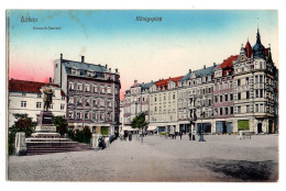 Allemagne -- LOEBAU --1916-- Koenigsplatz .....colorisée...cachet - Löbau