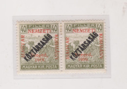 HUNGARY 1919 SZEGED SZEGEDIN Locals Mi 34 Pair  Hinged - Ortsausgaben