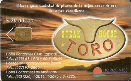 COLNECT : CU-055 20 Toro Steak House ( Batch: 2316121) USED - Cuba