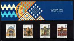 GB GREAT BRITAIN 1990 EUROPA & GLASGOW EUROPEAN CITY OF CULTURE PRESENTATION PACK No 206 SCOTLAND CEPT - Presentation Packs