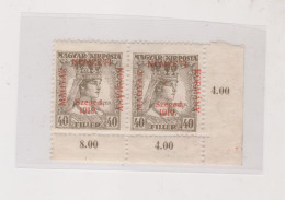 HUNGARY 1919 SZEGED SZEGEDIN Locals Mi 25 Pair  Hinged - Emissions Locales