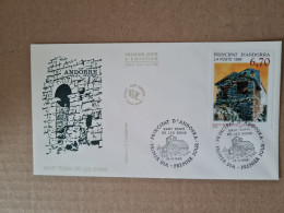 Lettre ANDORRE FDC 1996 SANT ROMA DE LES BONS - Covers & Documents