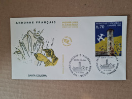 Lettre ANDORRE FDC 1996 SANTA COLOMA - Covers & Documents