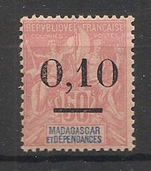 MADAGASCAR - 1902 - N°Yv. 58 - Type Groupe 0,10 Sur 50c Rose - Neuf Luxe ** / MNH / Postfrisch - Neufs