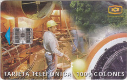 COLNECT : CR-C-10 1000 Tecnologia Tarjeta 3 (men At Work) 1 Emission ( Batch: C7A516884) USED - Costa Rica