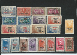 Madagascar   Lot De Timbres Surchargés " France Libre" - Sonstige & Ohne Zuordnung