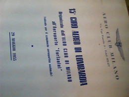 LIBRETTO 15 XV GIRO AEREO DI LOMBARDIA AEROPORTO FORLANINI 1955 JI10809 - Materiale Promozionale