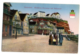 Allemagne -- HELGOLAND-- Mathiess-Terrasse Mit Felseneck ( Très Animée )......colorisée - Helgoland