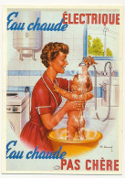 CPM - Eau Chaude électrique, Eau Chaude Pas Chère  - Affiche De Charles Lemmel 1956 - Ed. Nugeron - Publicité