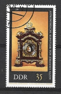 Rda 1975 N 1740 (yv) Horloges Anciennes Johannes Klein 1738, Oblitéré Sans Trace De Charniére - Horlogerie