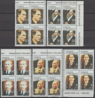 Turkey, Turkei - 2007 - Official Postage Stamp On The Theme Of Atatürk - 1 - Block Of 4 Set ** MNH - Unused Stamps