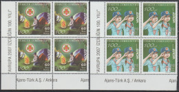 Turkey, Turkei - 2007 - Europa Cept (Scouting) - Block Of 4 Set ** MNH - Nuovi