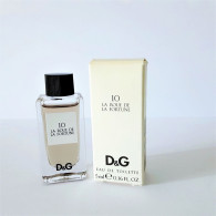 Miniatures De Parfum 10  LA ROUE DE LA FORTUNE  De DOLCE&GABBANA      EDT   5 Ml  + BOITE - Miniatures Femmes (avec Boite)