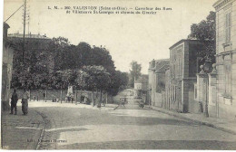 Valenton Valenion Carrefour Des Rues De Villeneuve St Georges Et Chemin Du Gravier, Rare - Valenton