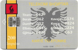 Albania - Albtelecom - BKT Bank - ALB-10, 12.1996, 200Units, 15.000ex, Used - Albania