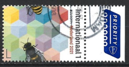 Netherlands 2021. Scott #1628b (U) Endangered Animals, Bees And Hexagons - Usati