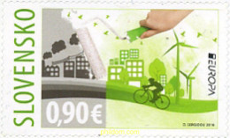 361017 MNH ESLOVAQUIA 2016 EUROPA CEPT 2016 - ECOLOGIA EN EUROPA - PIENSA EN VERDE - Ungebraucht