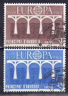 Andorra (span. Post) 1984 - EUROPA, Nr. 175 - 176, Gestempelt / Used - Usados