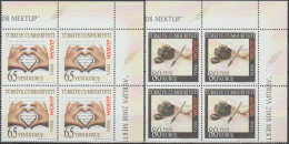 Turkey, Turkei - 2008 - Europa Cept (Letter) - Block Of 4 Set ** MNH - Unused Stamps