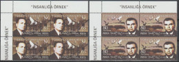 Turkey, Turkei - 2008 - Precedent For Humanity - Birds - Block Of 4 Set ** MNH - Nuovi