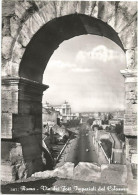 H3747 Roma - Via Dei Fori Imperiali Vista Dal Colosseo - Panorama / Viaggiata 1965 - Mehransichten, Panoramakarten
