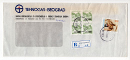 1989. YUGOSLAVIA,500 DIN. TABLE TENNIS STAMP,SERBIA,BELGRADE RECORDED COVER - Storia Postale