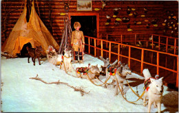 Canada Banff The Luxton Museum Woodland Cree Dog Team And "Carriole" - Banff